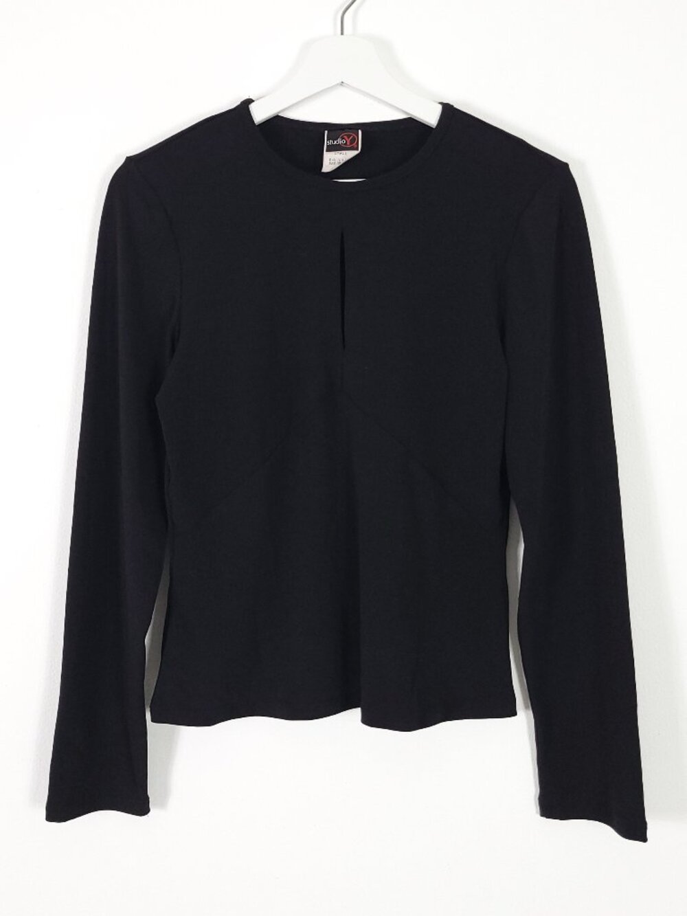 Vintage Made in USA Black Long Sleeve Top